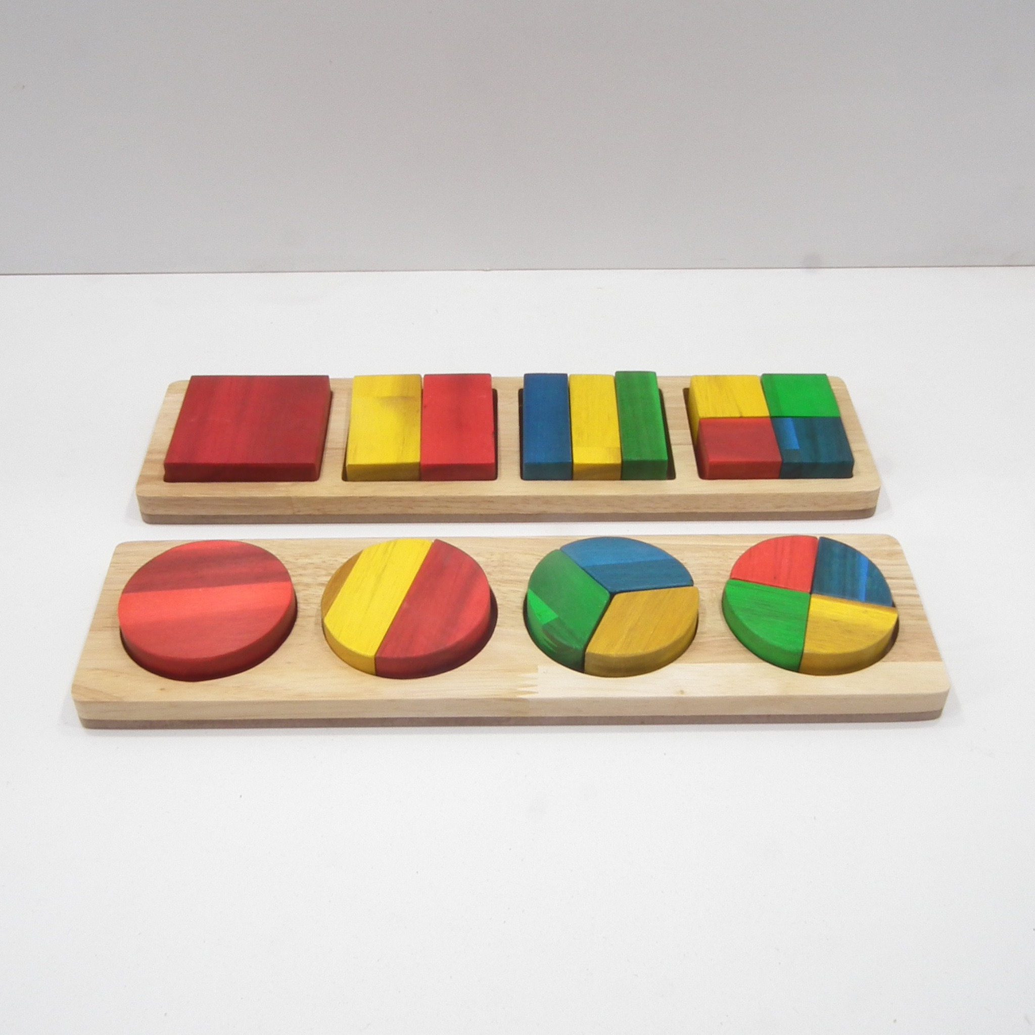 Fractions are hard,Make it a little easier to explain with visual cues. Qtoys Fraction Puzzles, coming in squares or circles.#woodentoys #babytoys #australia #toys #tasmania #qtoys #toddler #launceston #montessori