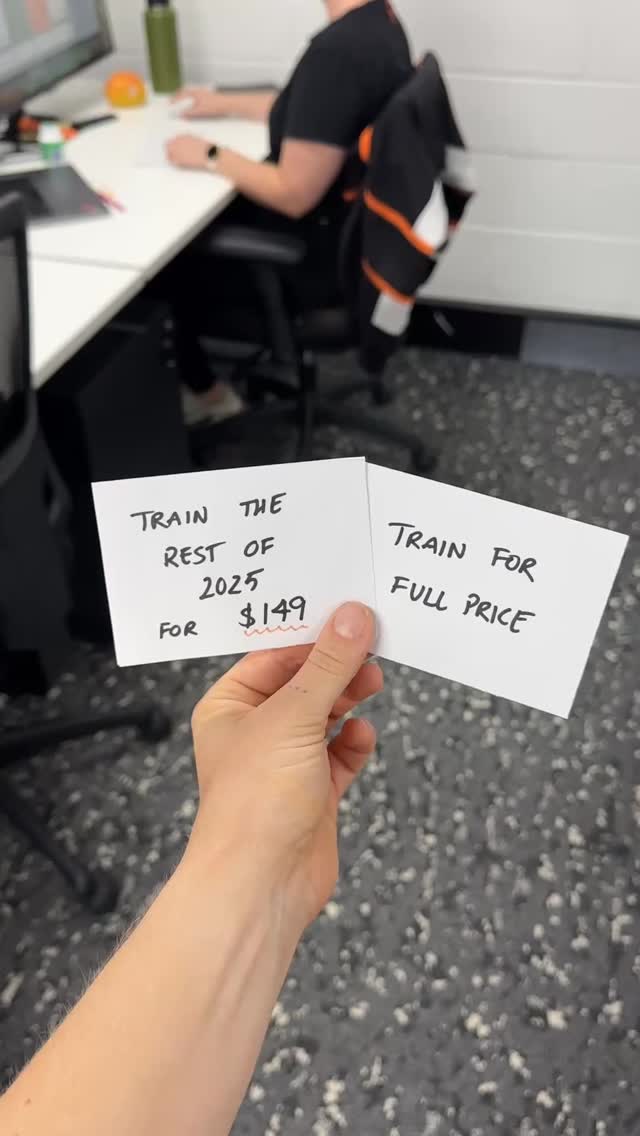 Busselton 6 We left our Black Friday deal up to chance…
and it looks like it worked out in your favor 😉
Train the rest of 2025 for only $149. Link in bio to grab this deal!
