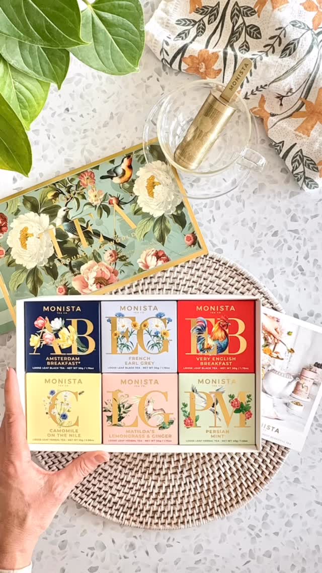 Canisters ✔️
Refills ✔️
Mini taster boxes ✔️
Organic Herbals ✔️
Iced teas ✔️
Gifts ✔️
Everyday rituals, the Monista way ✨
