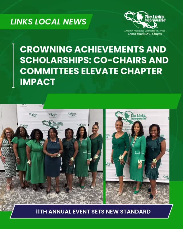 Turning the spotlight to the leadership that made it all possible. ✨
The impact captured in the recent news coverage of our 2026 Crowning Achievements event reflects the vision, coordination, and excellence of our Crowning Achievements and Scholarships Co-Chairs and Committees.
Working seamlessly behind the scenes, they delivered white-glove service, elevating every detail of the experience and ensuring our chapter’s mission was reflected with clarity, care, and purpose.
The headlines told part of the story. Their leadership made the impact possible. We are truly grateful and #crownjewelsproud! ✨💚
#crownjewelslinks #salinksinc #linksinc #crowningachievements