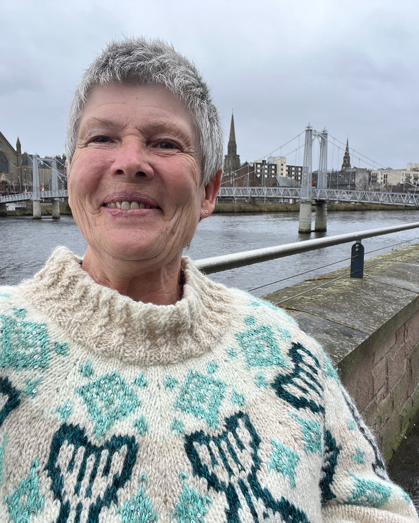 Ever not knitted a pattern because you thought that it may not suit your shaped body? I raised my hand to that one so many times in the past… but not any more!
I loved the #halibutsweater by @boylandknitworks but I knew it needed some mods to fit my shape better, but I didn't know where to start. Enter Milli from @tribeyarnslife who ran a KAL to guide us through adapting the yoke to fit our shape. Yay! AND … learn how to do #intarsia so that the motifs can be knitted using ANY colour instead of the usual stranded colourwork which requires the same colour to be used around the round. Just BRILLIANT!
This opened up a whole new way of thinking about using colour for motifs, whilst also having a lighter resultant fabric because the stranding only goes across the motifs and is not carried across between each motif. What a revelation!
I also had a play with trying to knit some text… as you can see on the back of my jumper. Just for fun!
My ‘fishy jumper’ has become my daily companion on our road trip @idoamazingthings .
I am so happy that Caitlin Hunter has designed such a fabulous knit.
I’m also so very grateful for Milli through the #kalibut to guide us through how to make modifications on the yoke so that the jumper fits me perfectly, and opened up a new way of looking at the colour of motifs in my knitting. Now I can use what I’ve learned for ANY jumper. Thank you Milli.
I’ve used the most gorgeous @uistwool yarn and @artyarns purchased from @tribeyarnslife
Anyone else have a jumper that they found they just loved to wear?