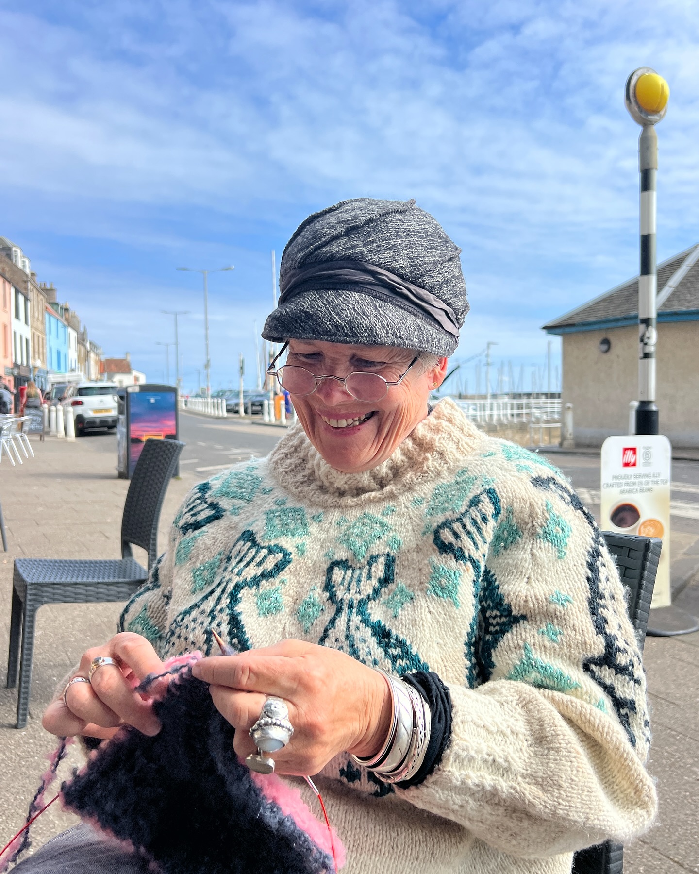 Ever not knitted a pattern because you thought that it may not suit your shaped body? I raised my hand to that one so many times in the past… but not any more!
I loved the #halibutsweater by @boylandknitworks but I knew it needed some mods to fit my shape better, but I didn't know where to start. Enter Milli from @tribeyarnslife who ran a KAL to guide us through adapting the yoke to fit our shape. Yay! AND … learn how to do #intarsia so that the motifs can be knitted using ANY colour instead of the usual stranded colourwork which requires the same colour to be used around the round. Just BRILLIANT!
This opened up a whole new way of thinking about using colour for motifs, whilst also having a lighter resultant fabric because the stranding only goes across the motifs and is not carried across between each motif. What a revelation!
I also had a play with trying to knit some text… as you can see on the back of my jumper. Just for fun!
My ‘fishy jumper’ has become my daily companion on our road trip @idoamazingthings .
I am so happy that Caitlin Hunter has designed such a fabulous knit.
I’m also so very grateful for Milli through the #kalibut to guide us through how to make modifications on the yoke so that the jumper fits me perfectly, and opened up a new way of looking at the colour of motifs in my knitting. Now I can use what I’ve learned for ANY jumper. Thank you Milli.
I’ve used the most gorgeous @uistwool yarn and @artyarns purchased from @tribeyarnslife
Anyone else have a jumper that they found they just loved to wear?