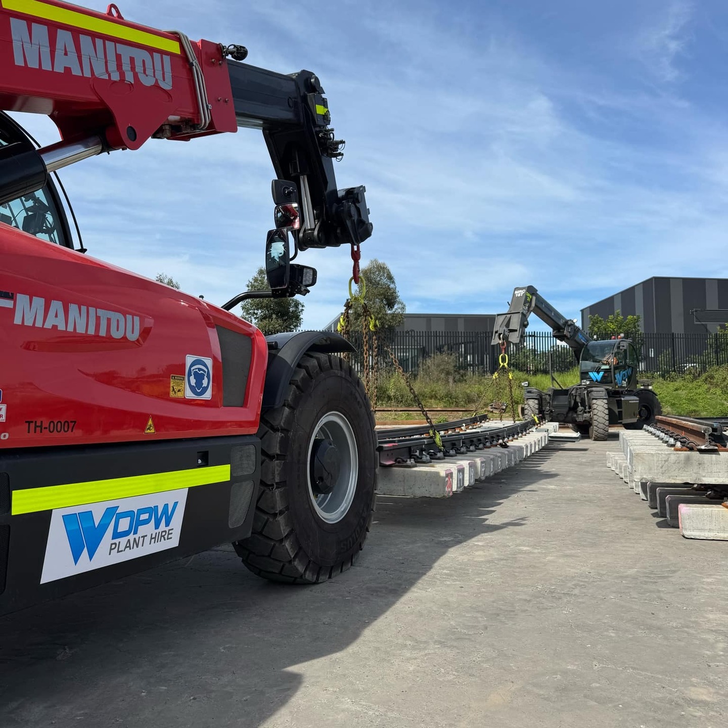 Seeing Manitou and Magni telehandlers working in perfect sync is a rare sight, but when it happens, it’s a game-changer!
These machines effortlessly handled 15-ton track panels, showcasing their unmatched capability, efficiency, and precision.
Together, they delivered seamless results, proving that teamwork extends beyond just people—it’s about the right
equipment too!
#manitou #magni