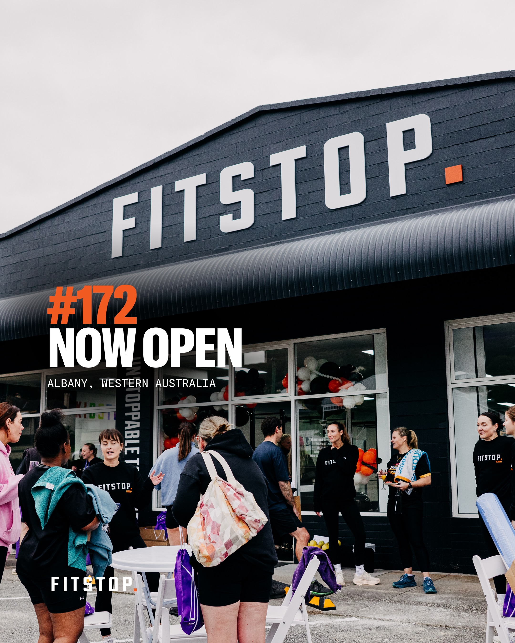 Privacy Policy 6 WELCOME TO THE TEAM, @fitstop_albanywa 🖤
Fitstop studio #172 is officially open on the stunning southern coastline of Western Australia, and what an opening it was!
Congratulations to Jaimi, Lisa, Dom, Ryan and the whole Albany community for showing up and setting the standard from day one. The energy in that room was EVERYTHING. This is just the beginning.